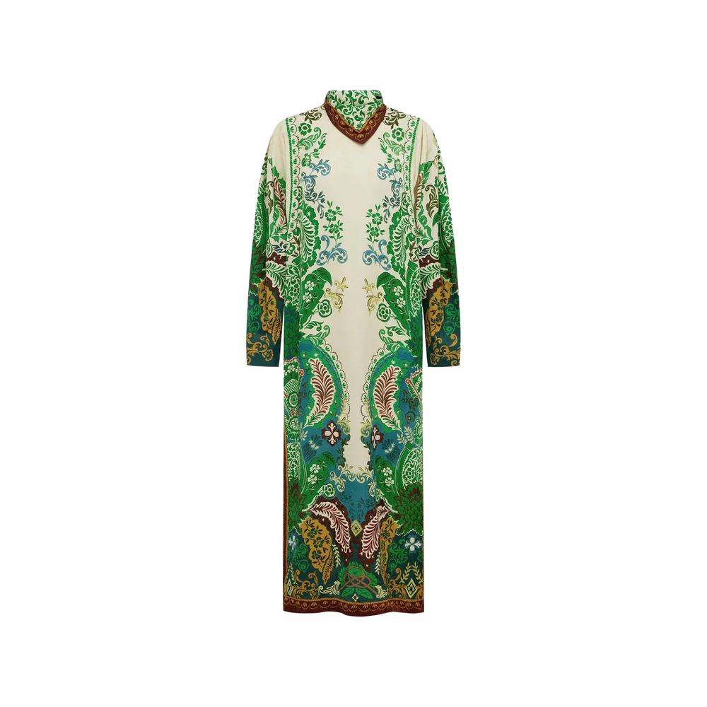 Florence botanical-print jacquard midi dress 1
