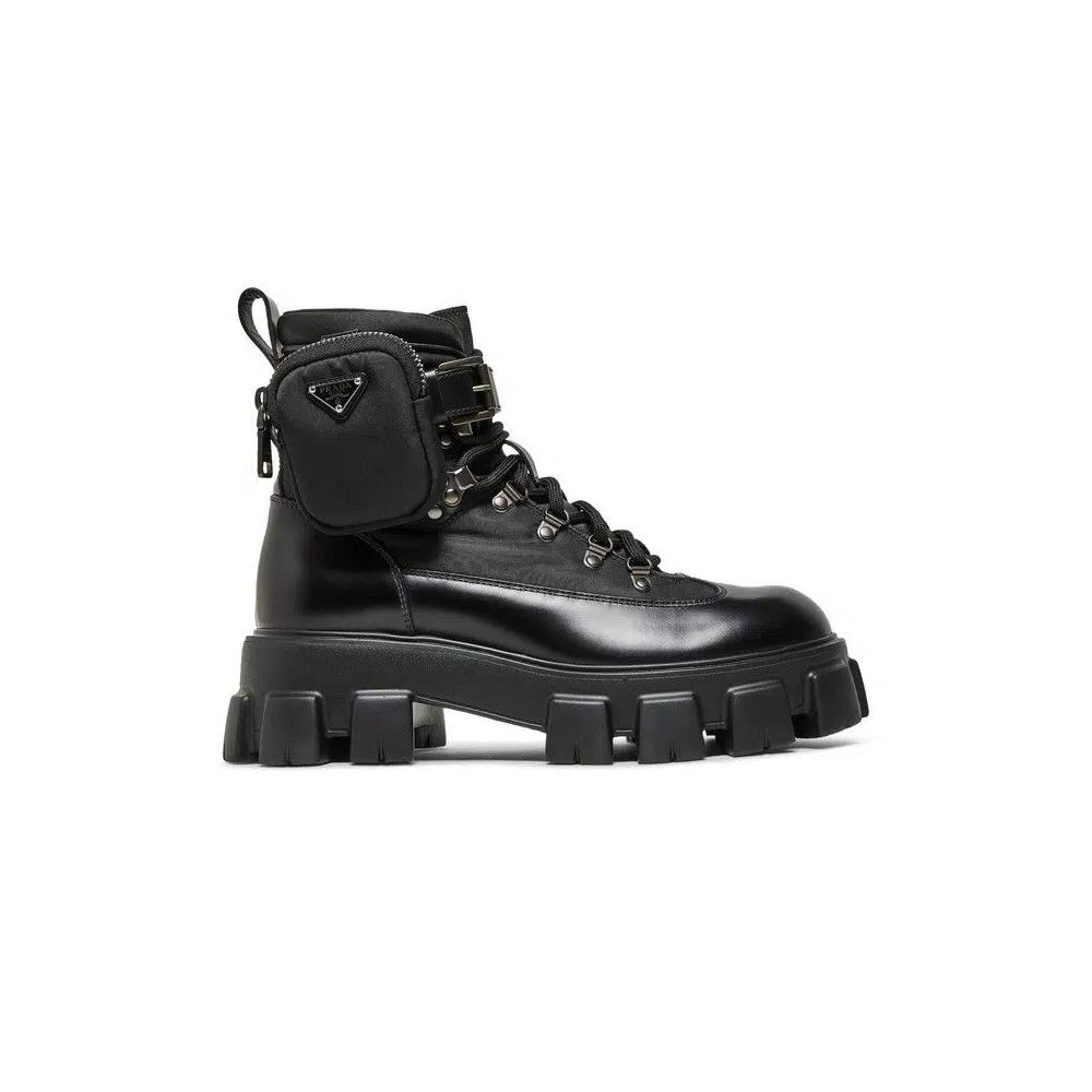 Ботинки Prada Monolith Boot Brushed Rois 'Черный' 1