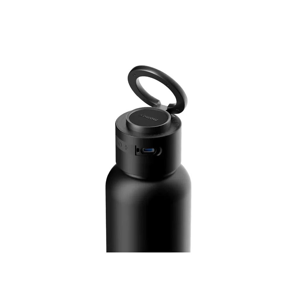 Momax 1-Vibe Bottle магнитная музыкальная бутылка - Black черный цвет 2