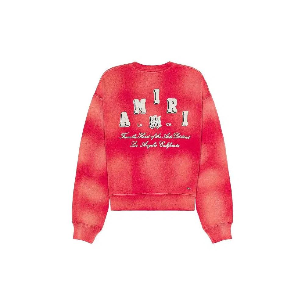 Свитеры Amiri Vintage Collegiate Crew 'Red' 2