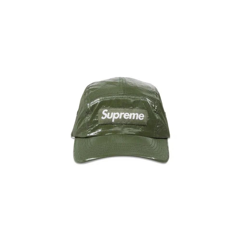 Кепки Supreme Gloss Ripstop Camp Cap 'Olive' 1