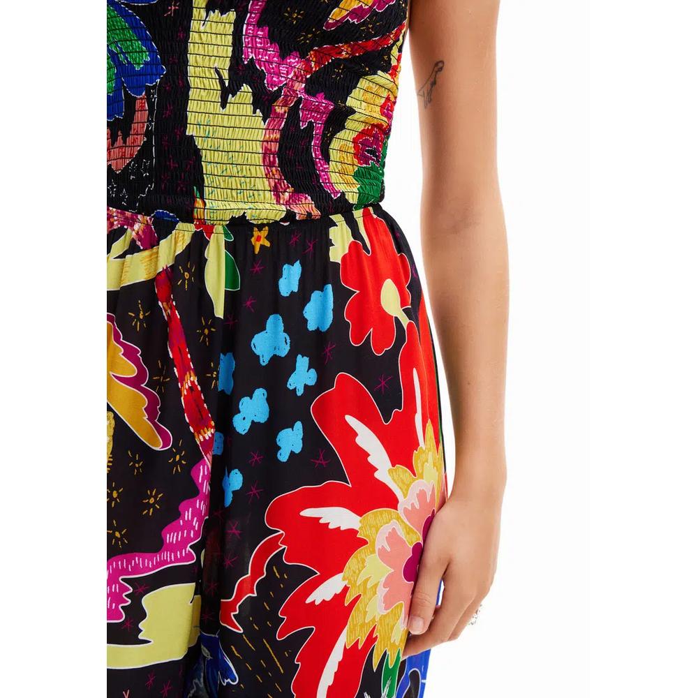 Desigual Женский Комбинезон с Дизайном Джунглей на Завязках. 3