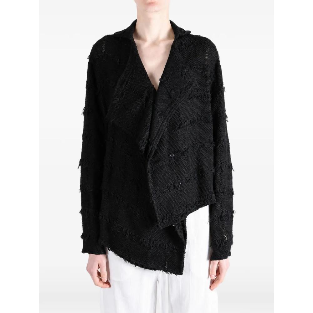 asymmetric frayed-effect jacket 2