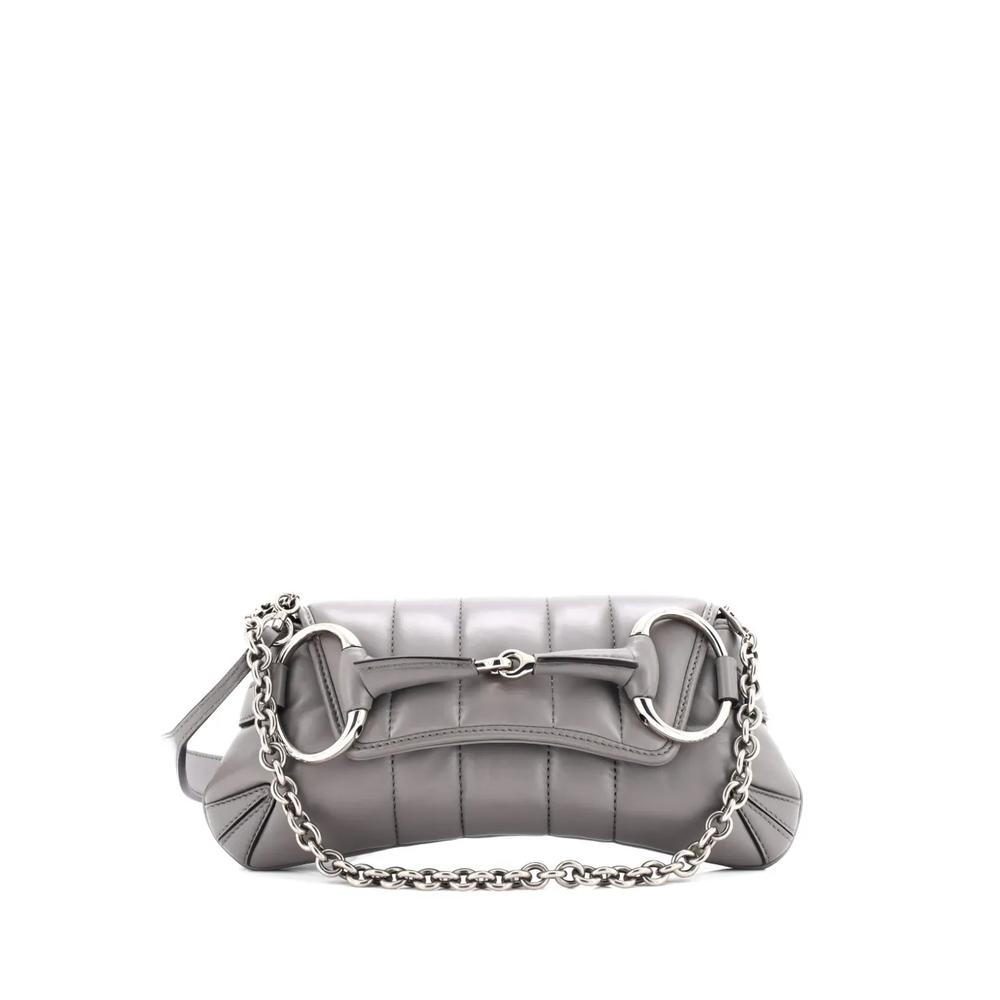 Horsebit Chain Vertical Quilted Leather Small shoulder bag 1