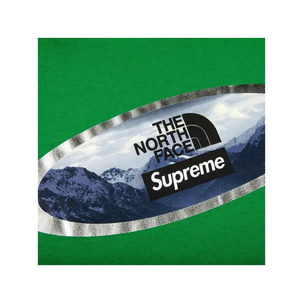 Футболки Supreme x The North Face Mountains Tee 'Green' 3
