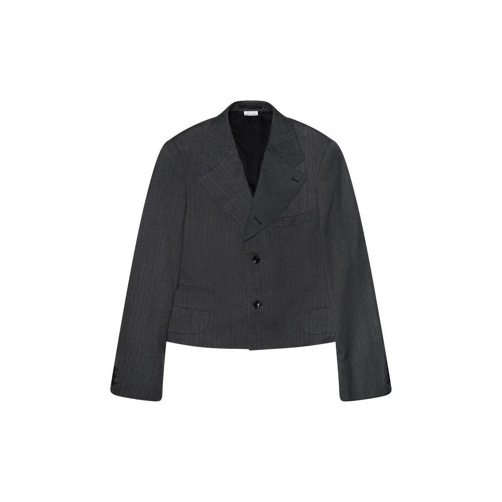 Пиджаки Comme des Garçons Homme Plus Cropped Single Breasted Blazer 'Серый' 1