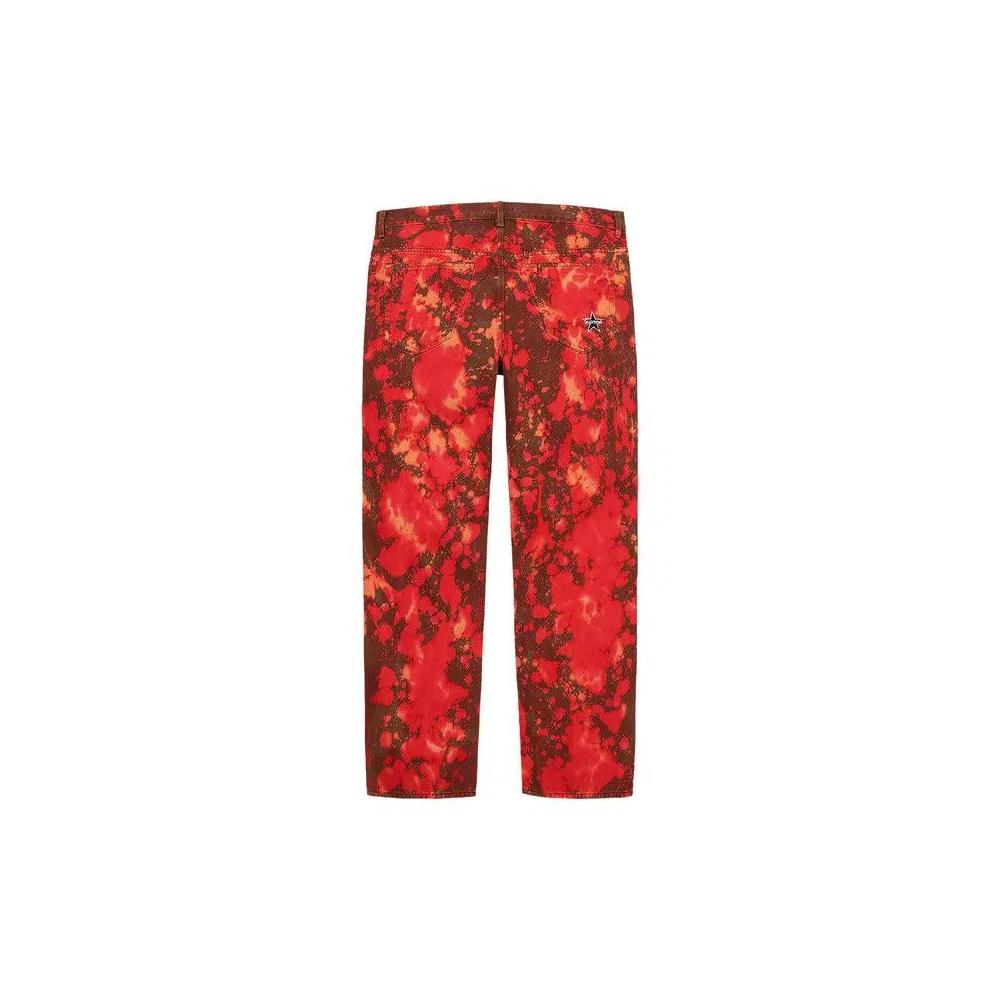 Джинсы Supreme Regular Jean 'Bleached Red' 2