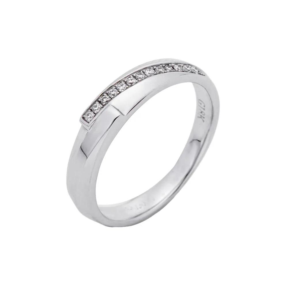 LITZ 18K Белое золото Кольцо с бриллиантом YM-BRR5382 1