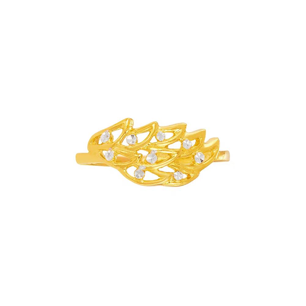 HABIB 916/22K Желтое и белое золото Кольцо 6200319YW(R) 2