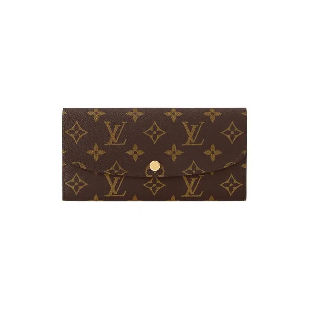 Кошельки Louis Vuitton Кошелек Emilie 'Коричневый монограммный канвас' 1