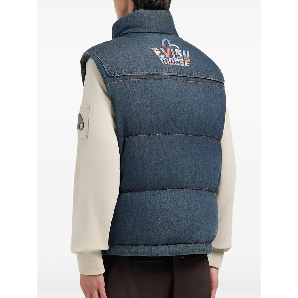 Дутый жилет с нашивкой-логотипом из коллаборации с Evisu 2