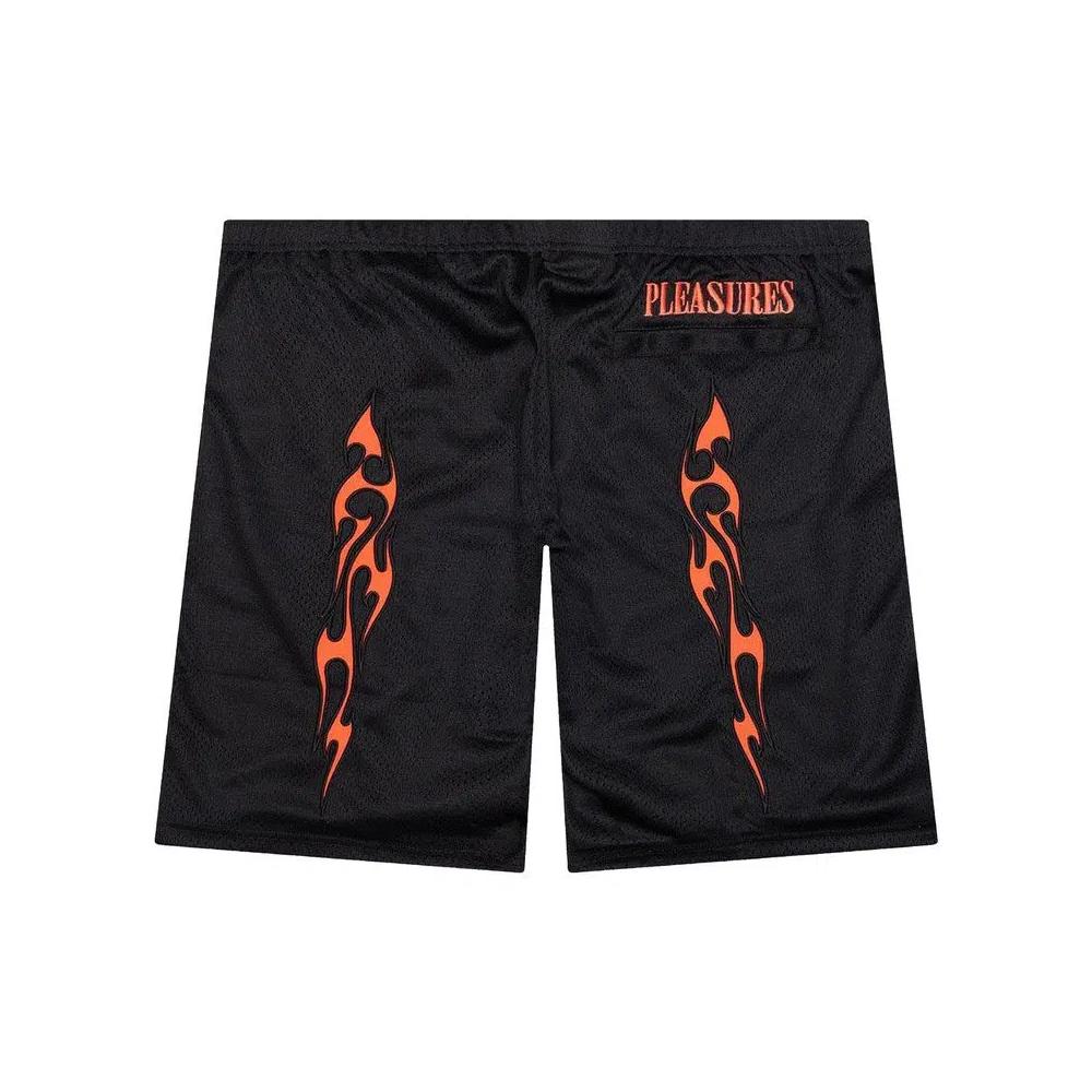 Шорты Pleasures Flame Mesh 'Black' 2