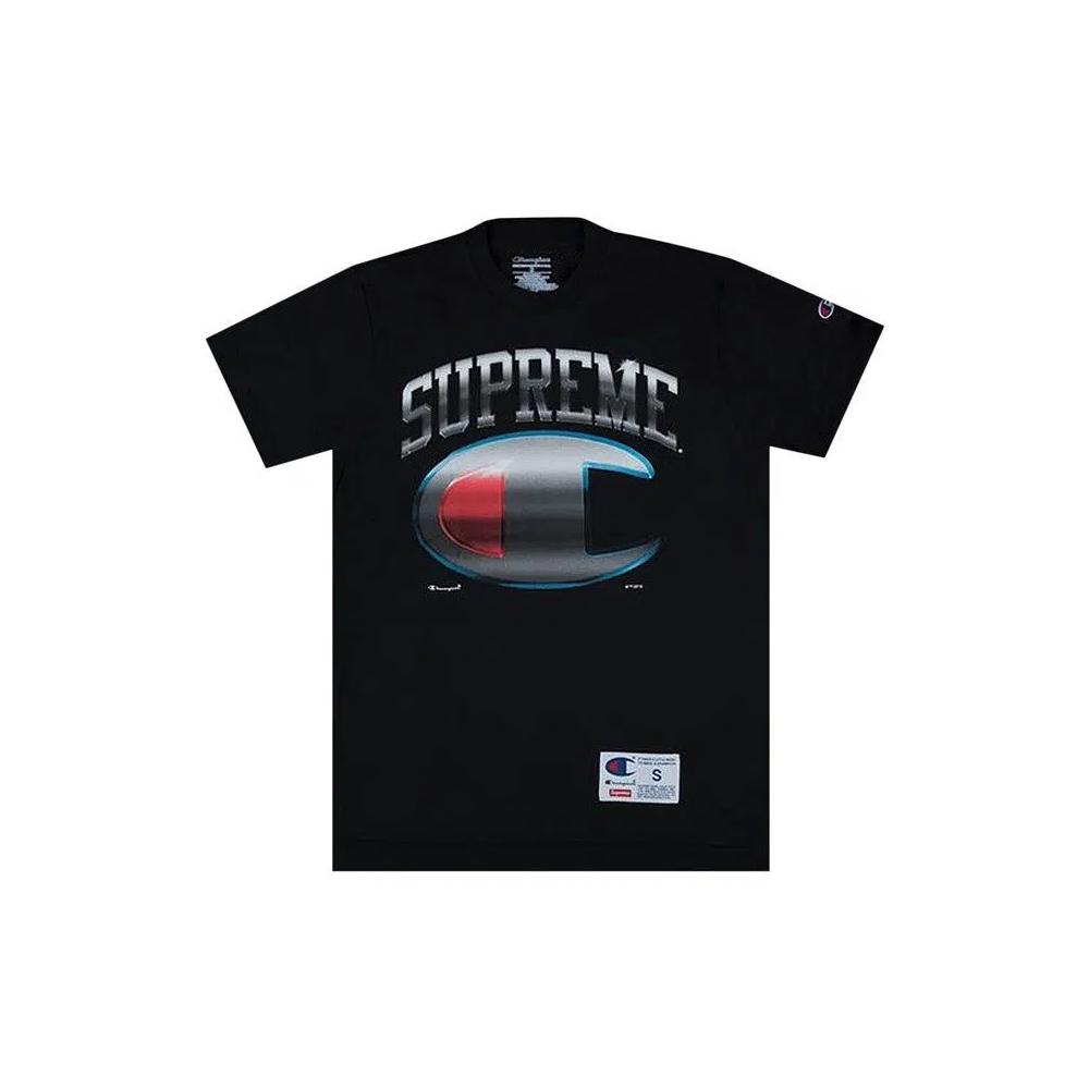 Футболки Supreme Champion Chrome Short-Sleeve Top 'Black' 1