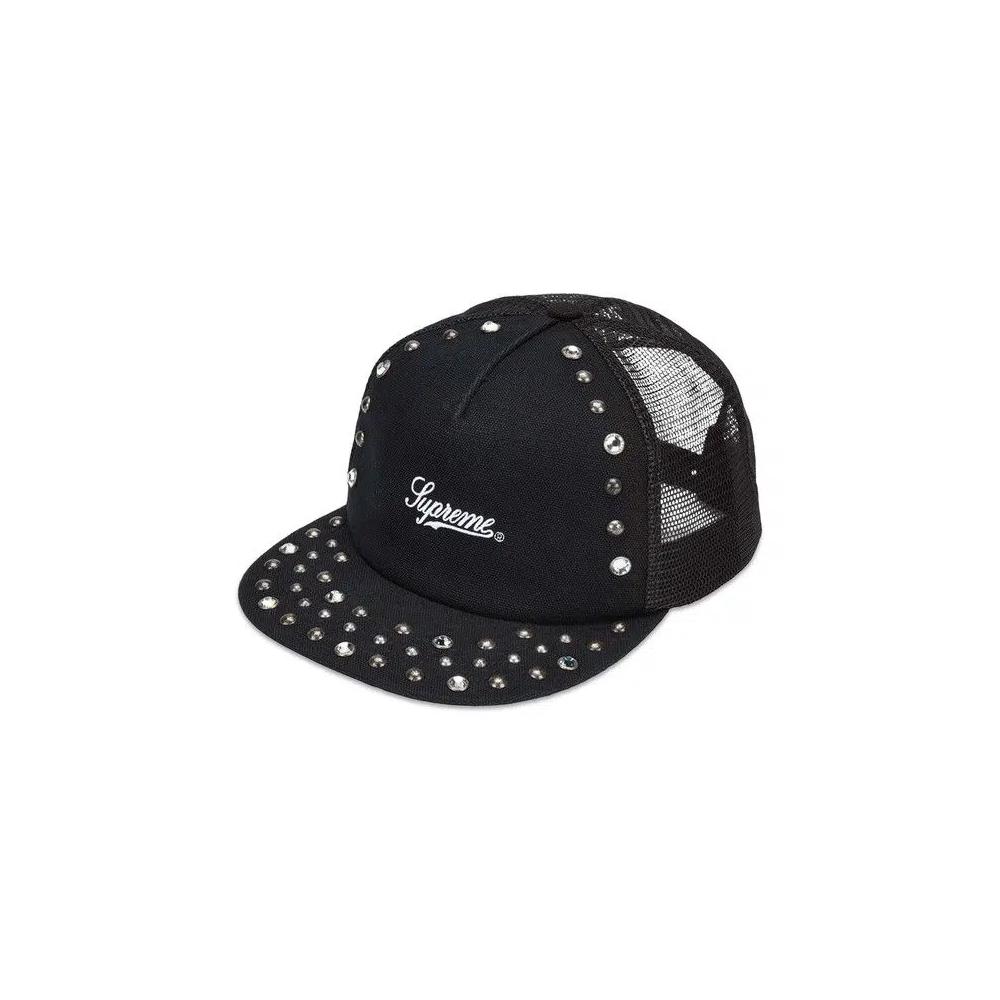 Кепки Supreme x b.b. Simon Studded Canvas 6-Panel 'Черный' 1