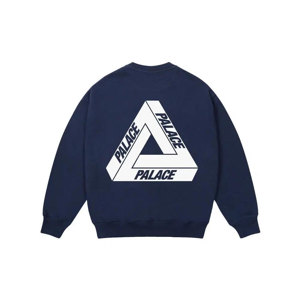 Топы Palace Tri-Ferg Crew «Темно-синий» 2