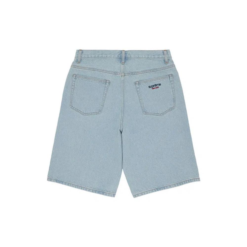 Шорты Supreme Baggy Denim Short 'Вымытый Индиго' 2