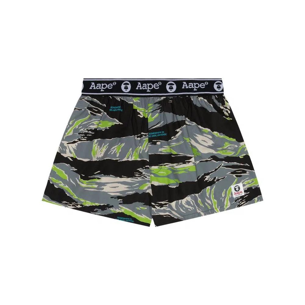 Нижнее белье AAPE Moonface Camo Boxers 'Хаки/Зеленый' 1
