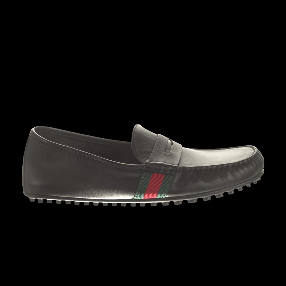 Лоферы Gucci Loafer 'Черный Зеленый Красный' 1