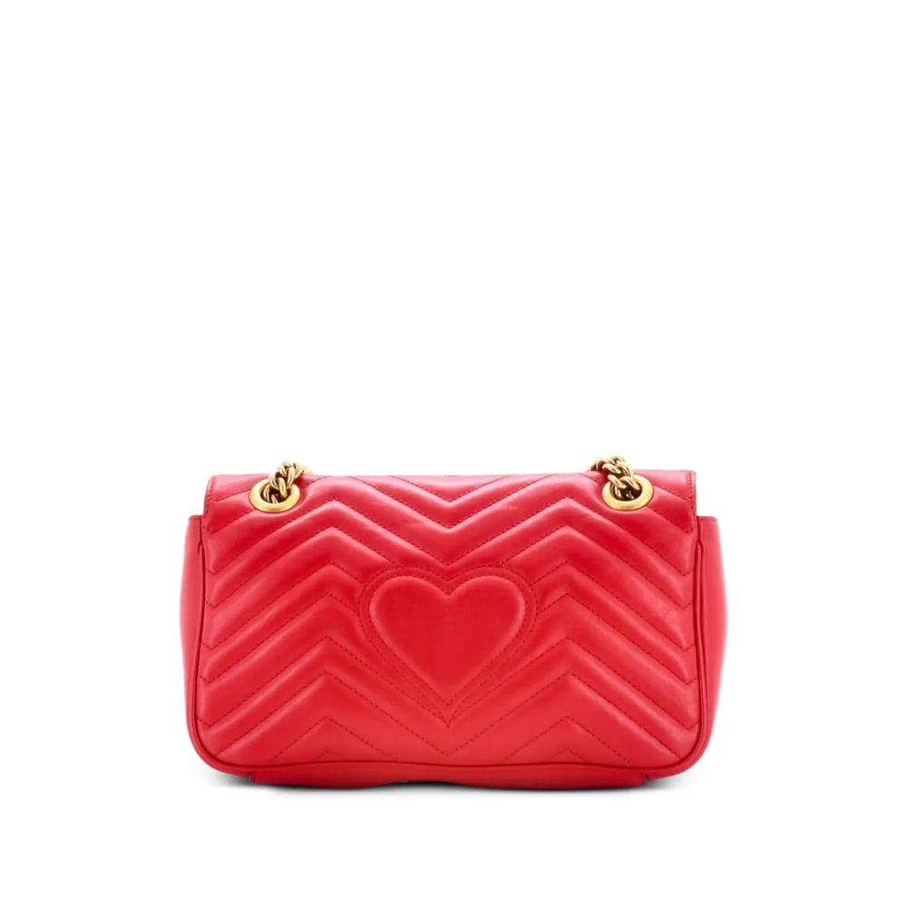 Маленькая стеганая сумка через плечо GG Marmont Flap Bag 2