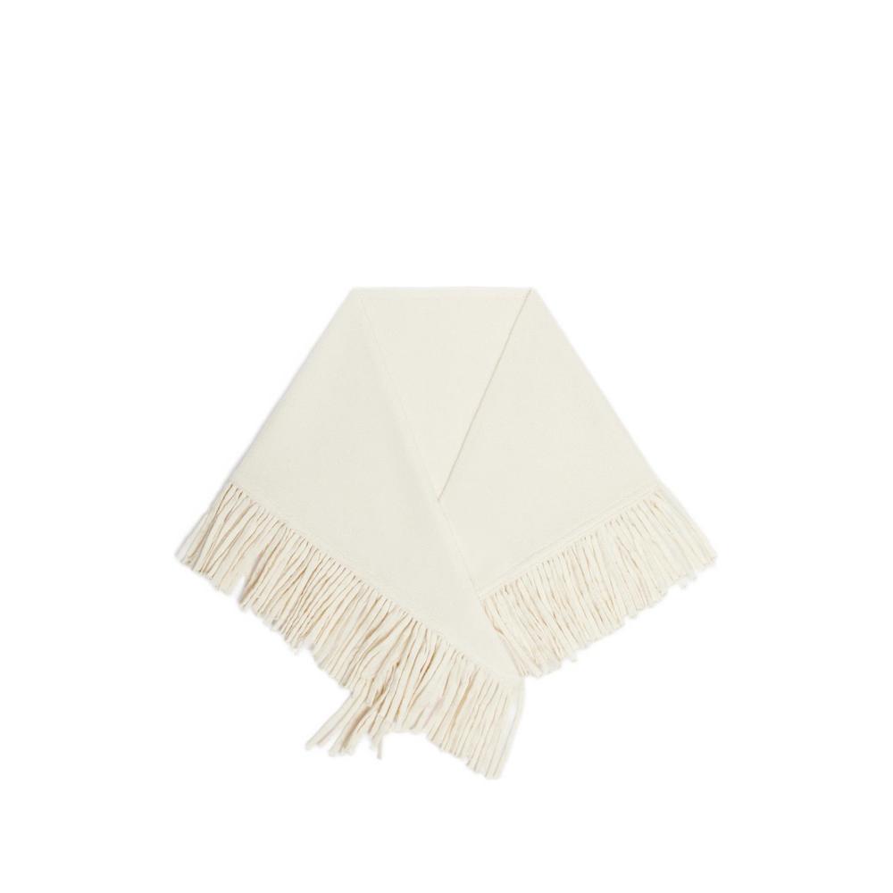 fringed wool triangle scarf 2