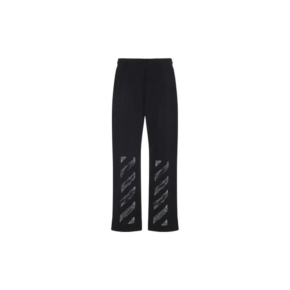 Низ Off-White Scribble Diag Sweatpant 'Черный/Белый' 2