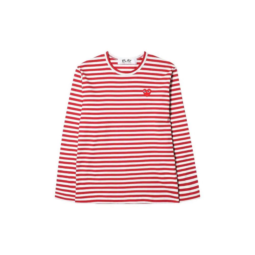Футболки Comme des Garçons PLAY Striped T-Shirt 'Red/White' 1