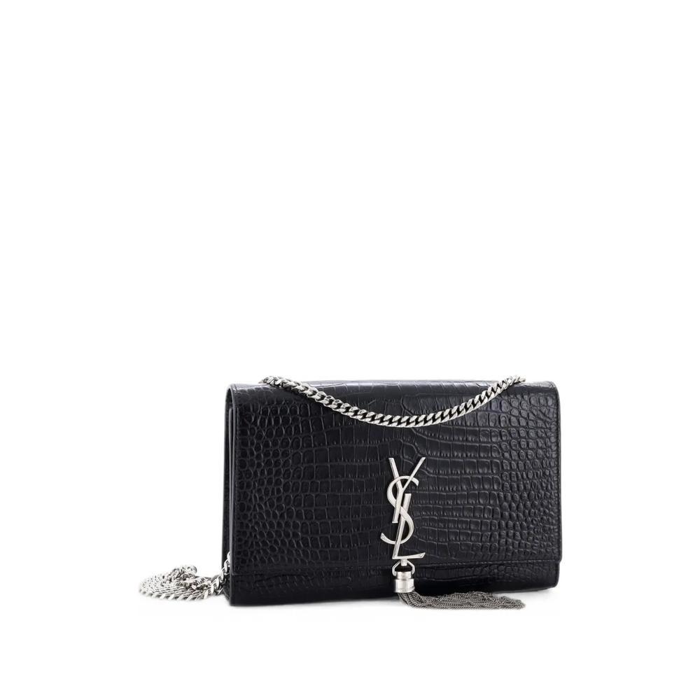 Сумка через плечо Classic Monogram Tassel Crocodile Embossed Leather Medium 3