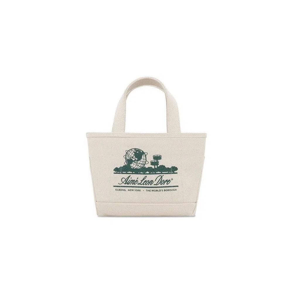 Сумки-тоуты Aimé Leon Dore Mini Unisphere Tote Bag 'Natural/Botanical Green' 1
