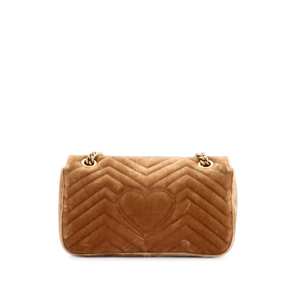 GG Marmont Flap Bag Matelasse Velvet Small shoulder bag 2