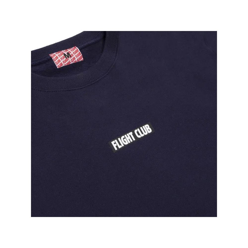 Свитер с круглым вырезом Flight Club Oversized Logo Crewneck «Navy» 3