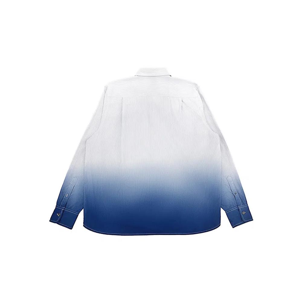Мужская рубашка в полоску с эффектом Dip Dye 2