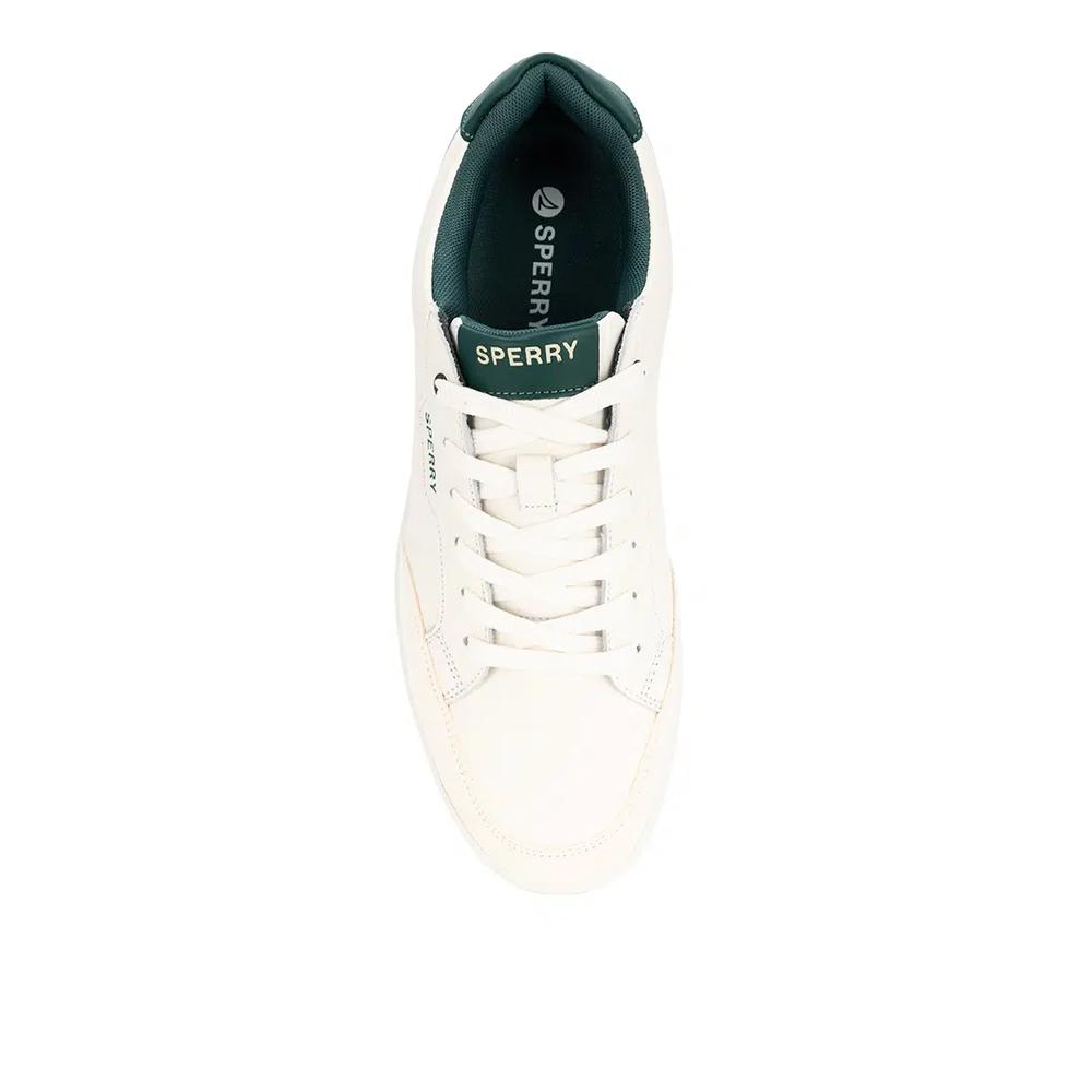 Мужские кожаные кроссовки Crew 90 Off White Green 4
