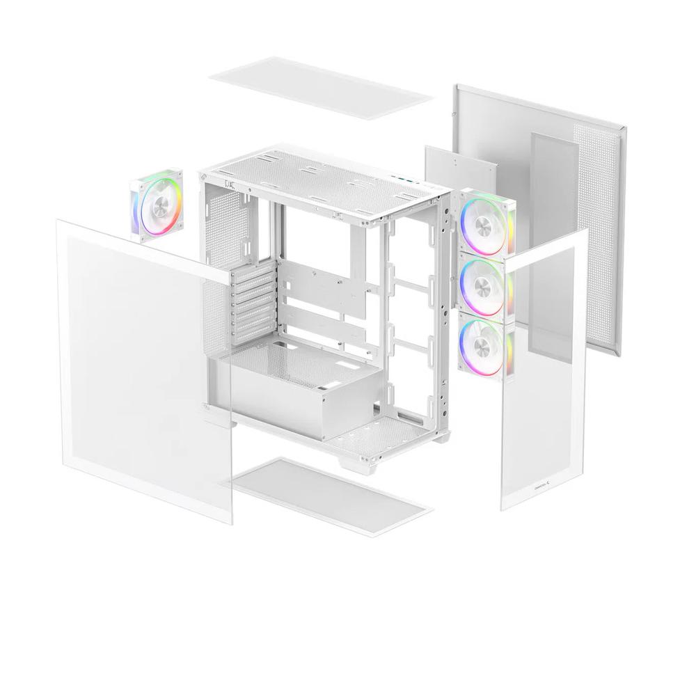 DEEPCOOL CG580 4F V2 WH ATX корпус - White 7