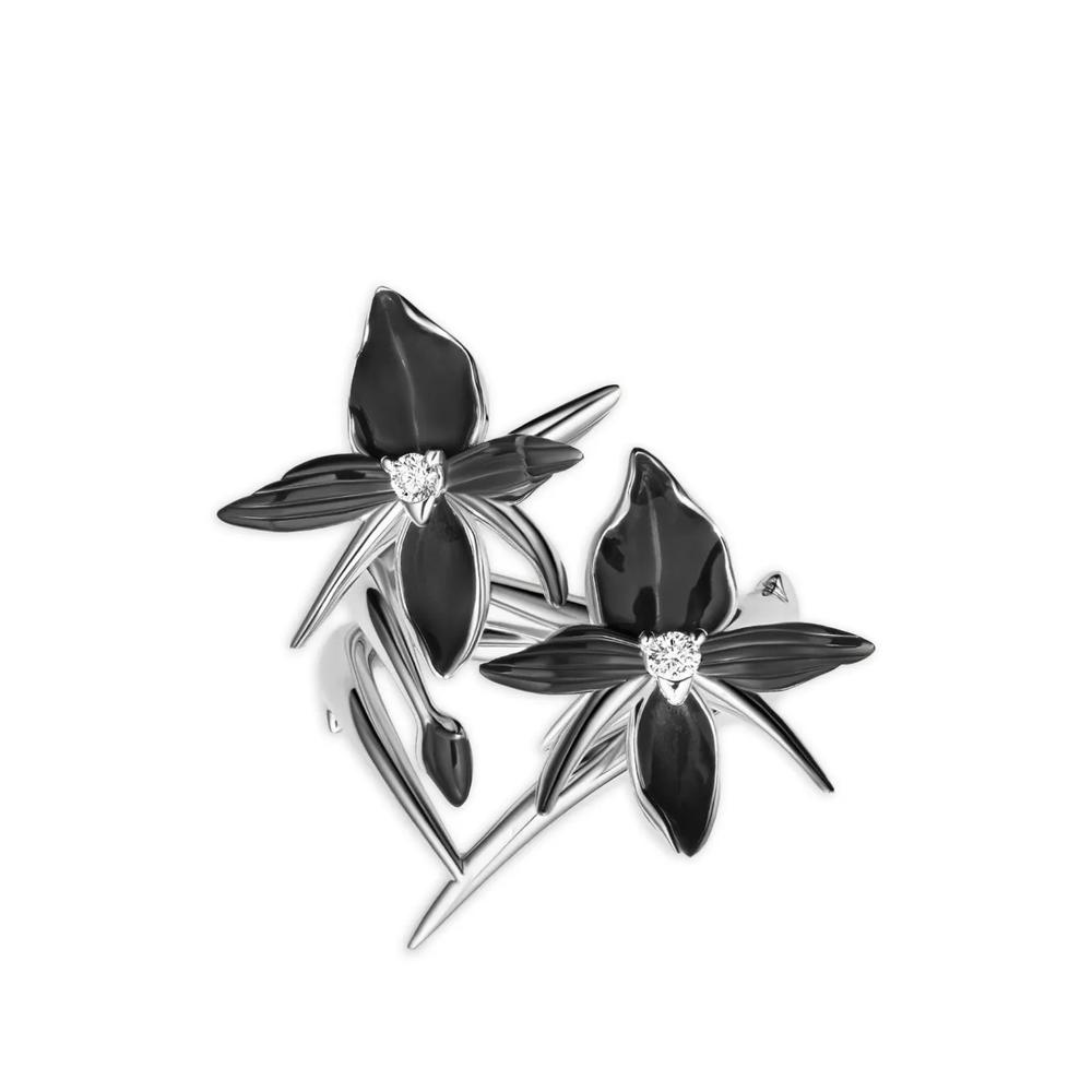 Кольцо Black Orchid с бриллиантами 1
