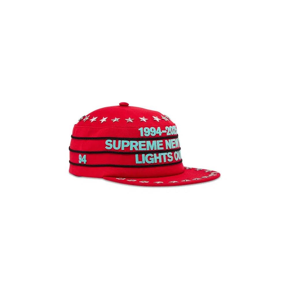 Шляпы Supreme Stars Studded Pillbox Hat 'Красный' 2