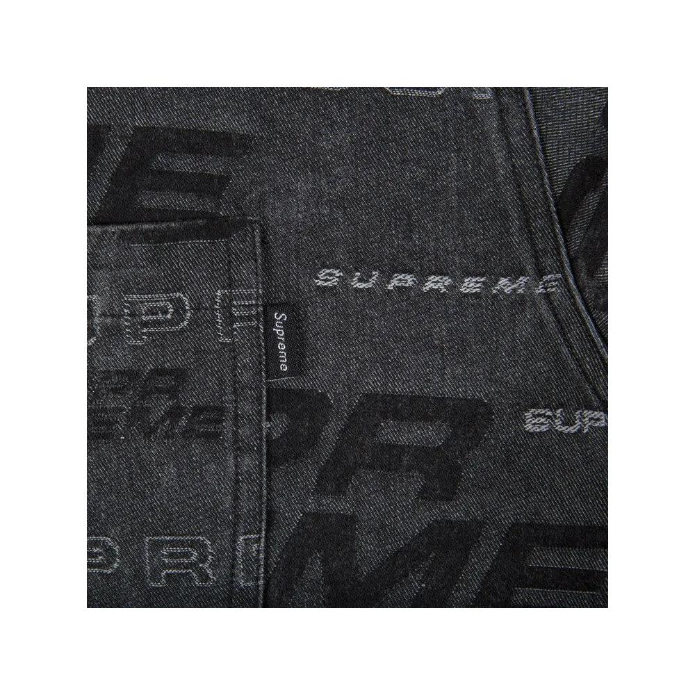 Рубашки на пуговицах Supreme Dimensions Logo Denim Shirt 'Black' 2