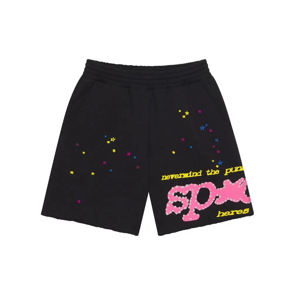 Шорты Sp5der Punk V2 Sweatshort 'Black' 1