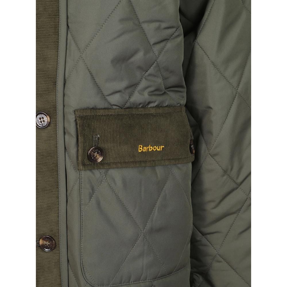 Dunswell corduroy-trim quilted coat 3