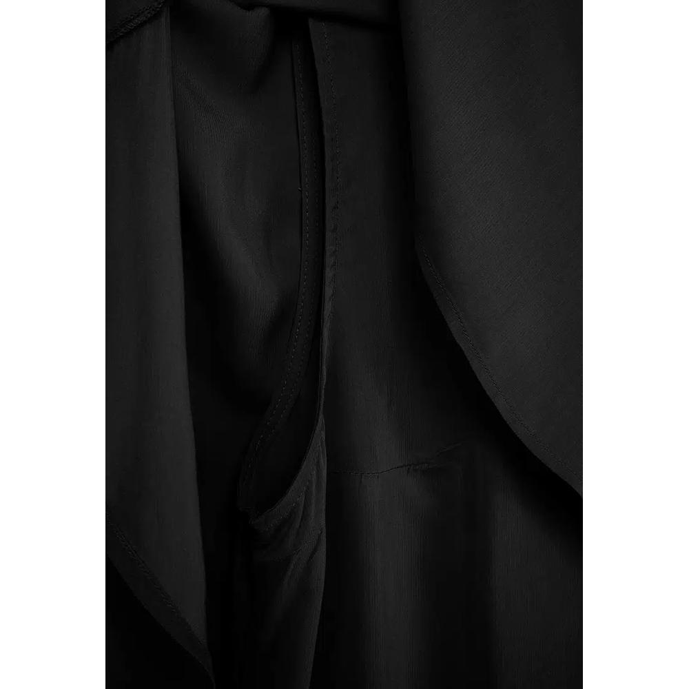 Черное платье plus size, марокен, тканое 6