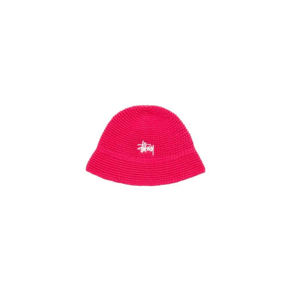 Панамы Stussy Basic Knit Bucket Hat 'Красный' 1