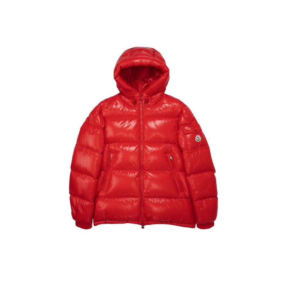 Пуховики Moncler Ecrins Shiny Puffer Jacket 'Красный' 1