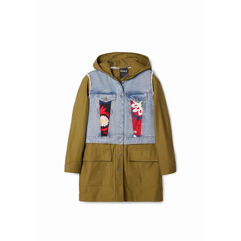 Desigual Woman 2-в-1 вышитая гибридная парка. 5