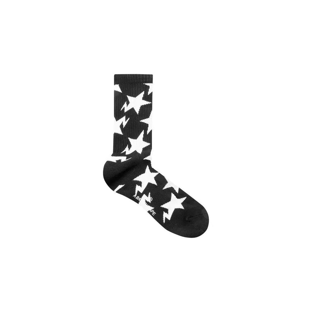 Носки и колготки BAPE Sta Pattern Socks 'Black' 1