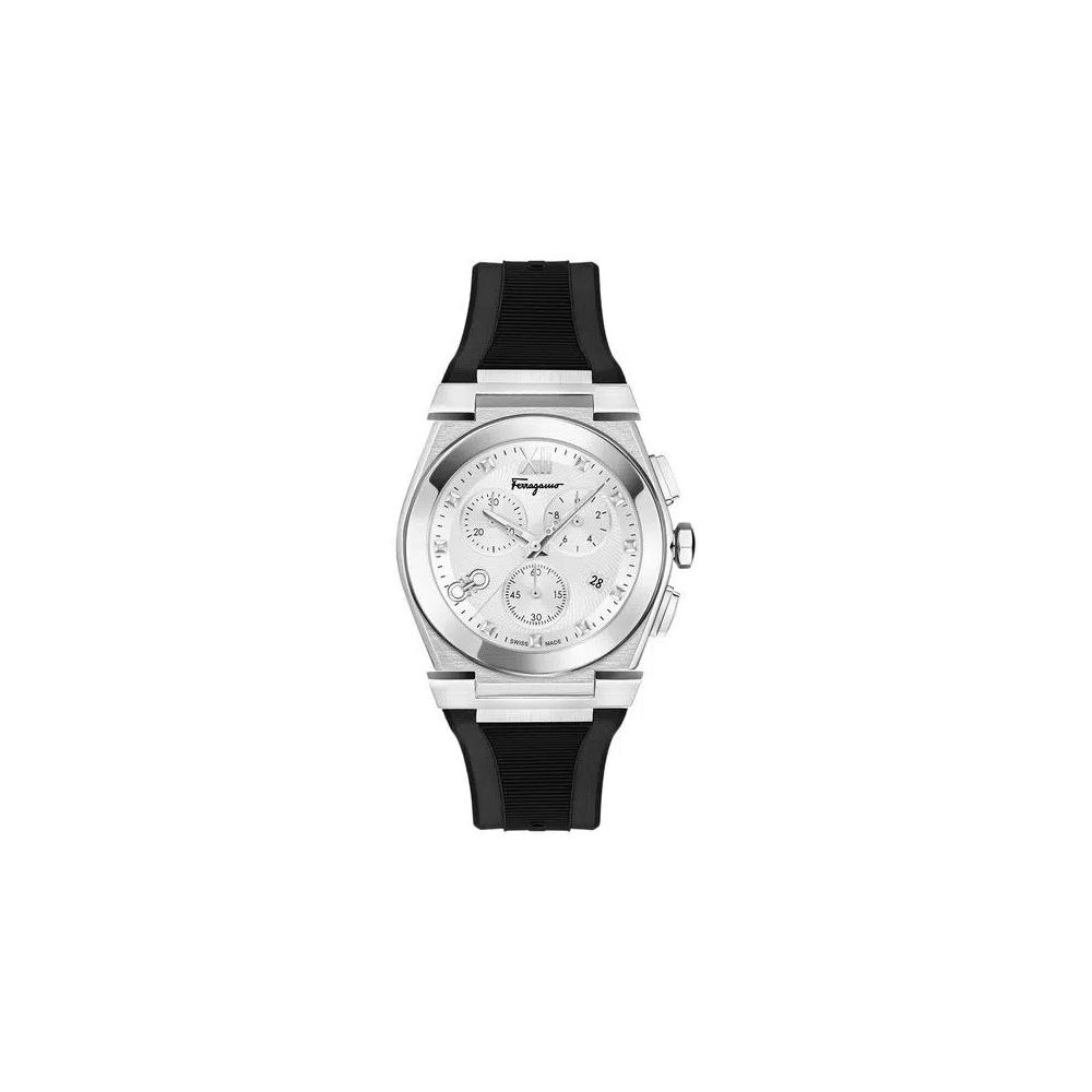 Часы Ferragamo Vega Chrono Silicone Watch 'Нержавеющая сталь' 2