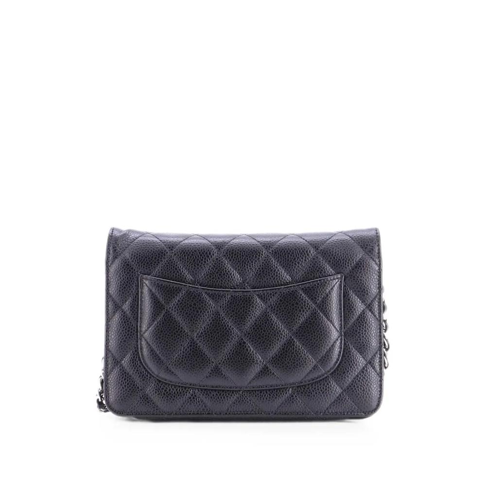 Стеганая сумка через плечо Wallet on Chain Quilted Caviar 2