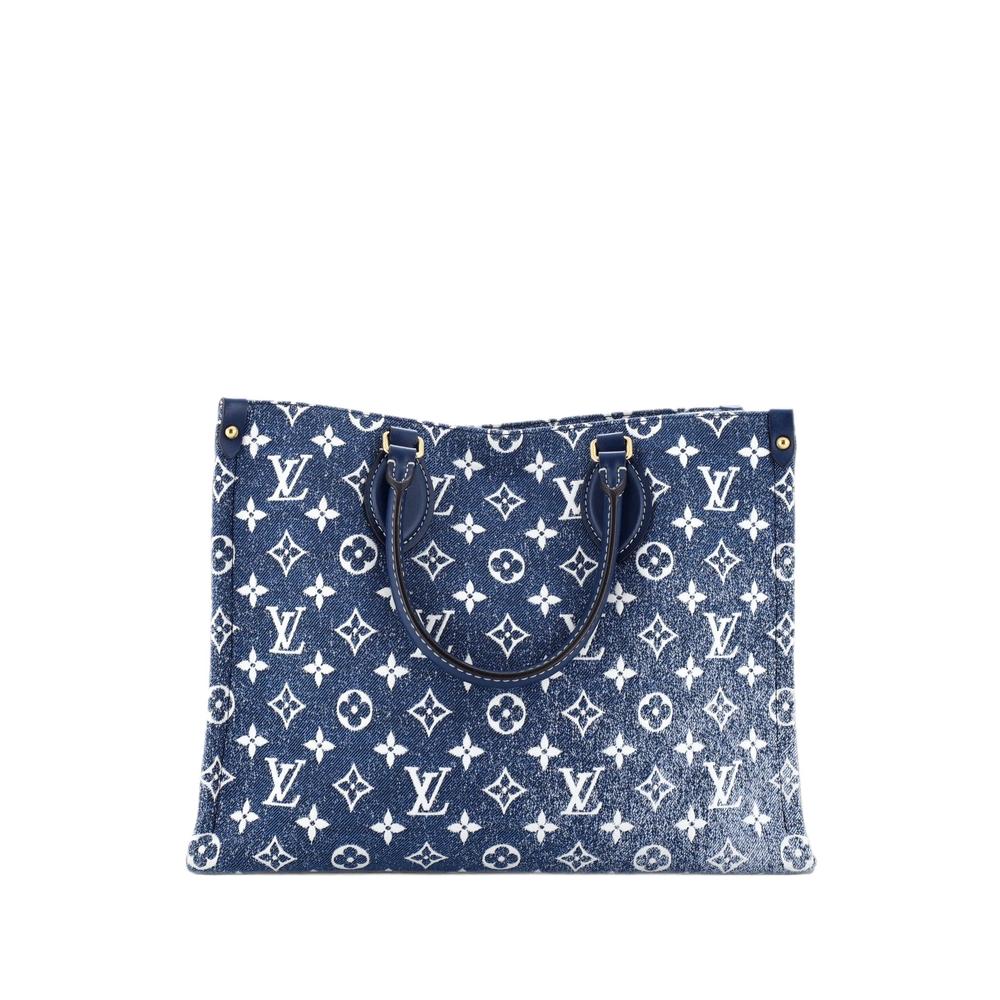 OnTheGo Tote Monogram Jacquard Denim MM shoulder bag 1