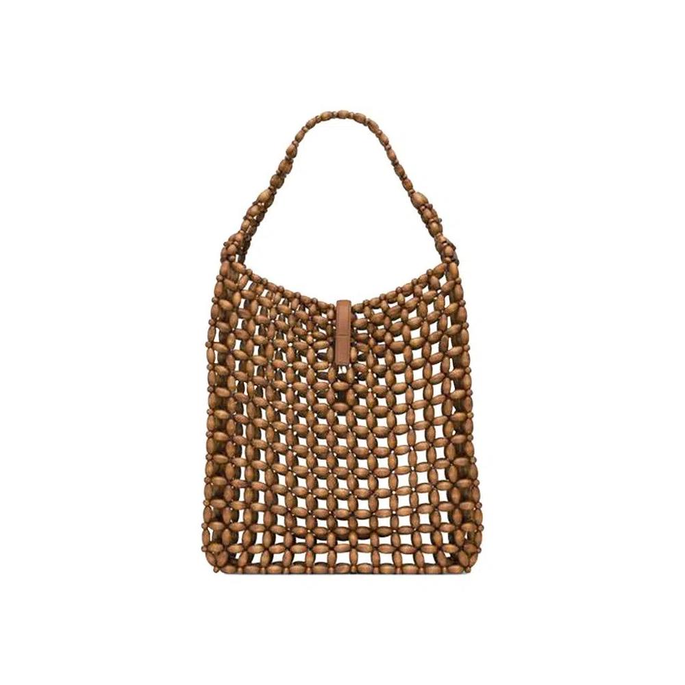 Сумки через плечо Saint Laurent Le 5 À 7 Beaded Bag 'Light Wood' 2