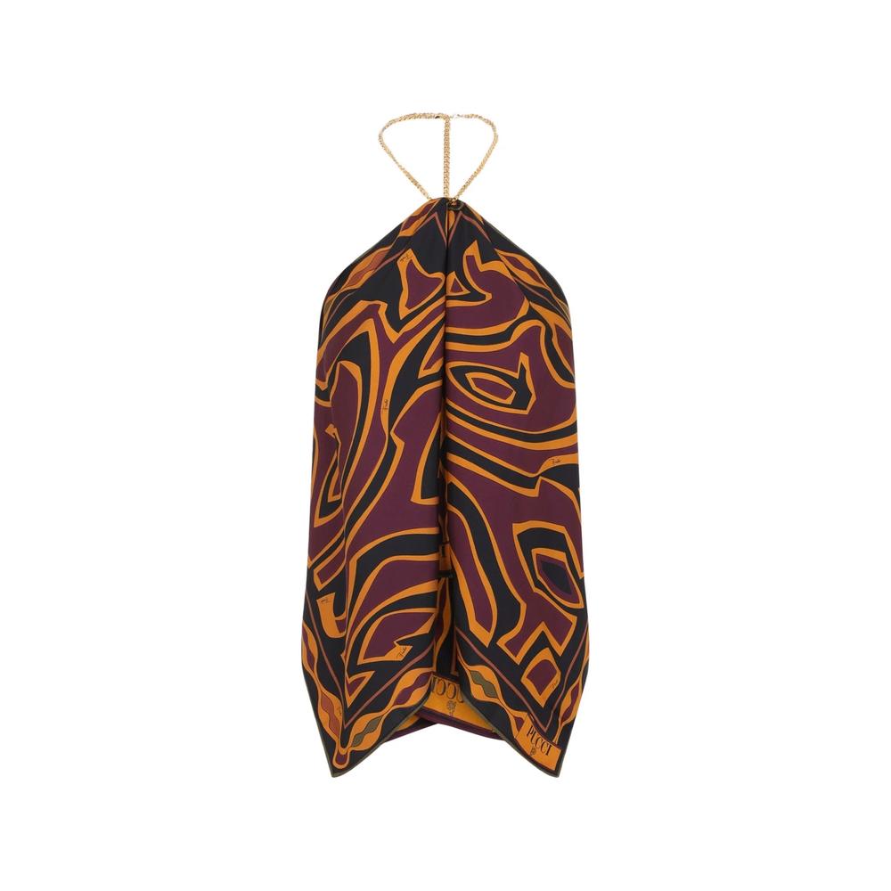 abstract-print chain-strap top 1