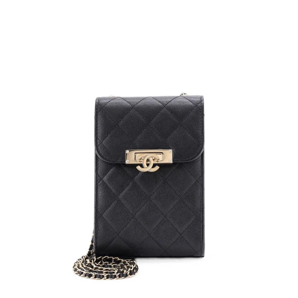 Сумка через плечо Quilted Caviar Golden Class Phone Holder 1