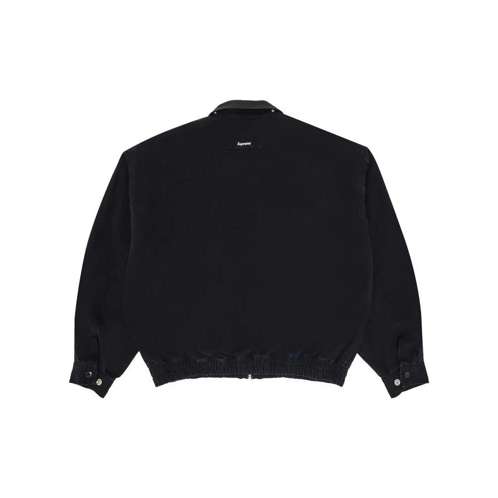 Куртка Supreme с кожаным воротником Utility Jacket 'Black' 2